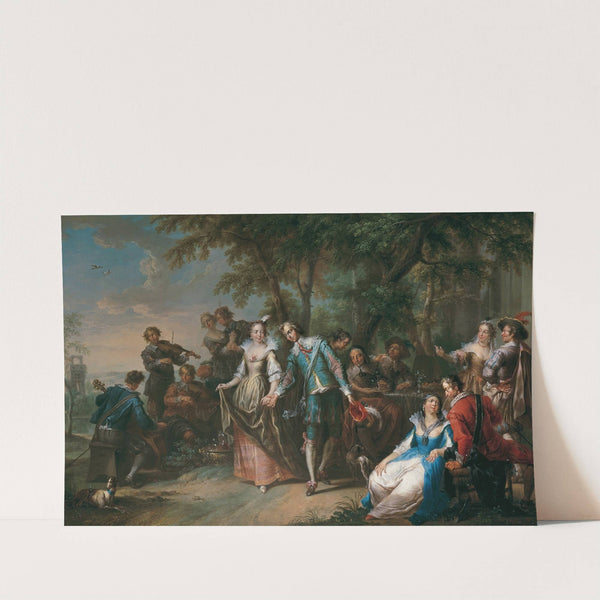 Unterhaltung im Freien mit Tanz (1740) by Franz Christoph Janneck