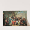 Unterhaltung im Freien mit Wein und Gesang (1740) by Franz Christoph Janneck