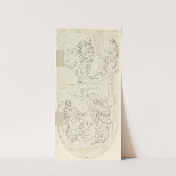 Untertan vor einem Herrscher by Gaspare Diziani