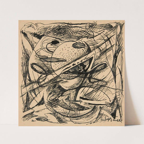 Untitled (Abstract Forms) (ca. 1917) by Rudolf Bauer