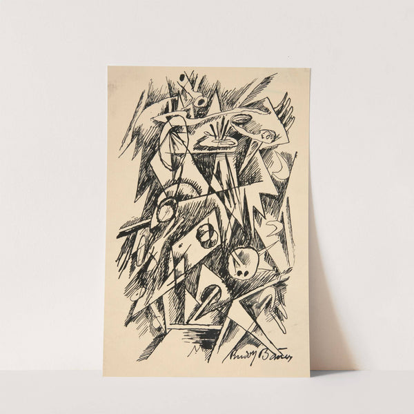 Untitled (Abstract Forms) by Rudolf Bauer