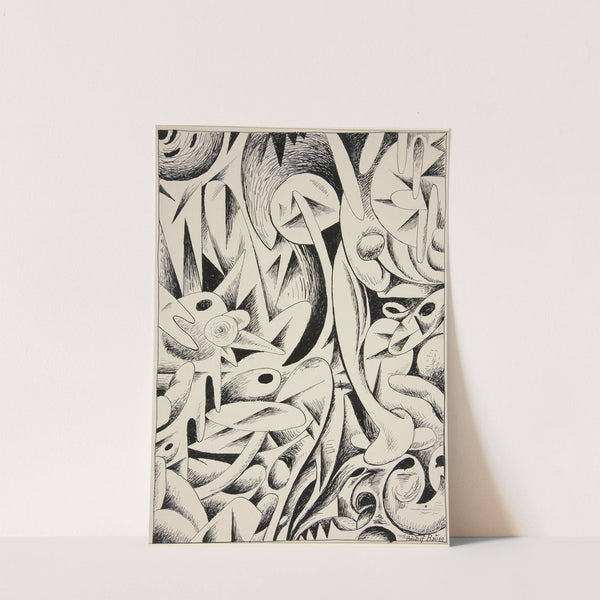 Untitled (Abstract Forms) by Rudolf Bauer