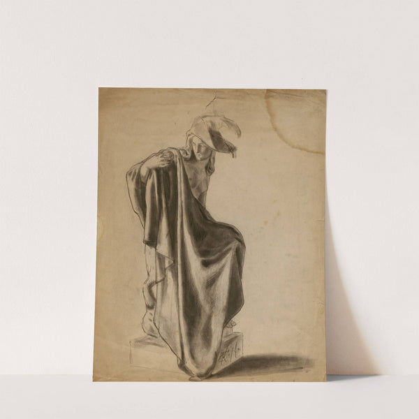 (Untitled) (Drapery Study) (1874) by Kenyon Cox