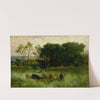 Untitled (five cows in pasture) by Edward Mitchell Bannister