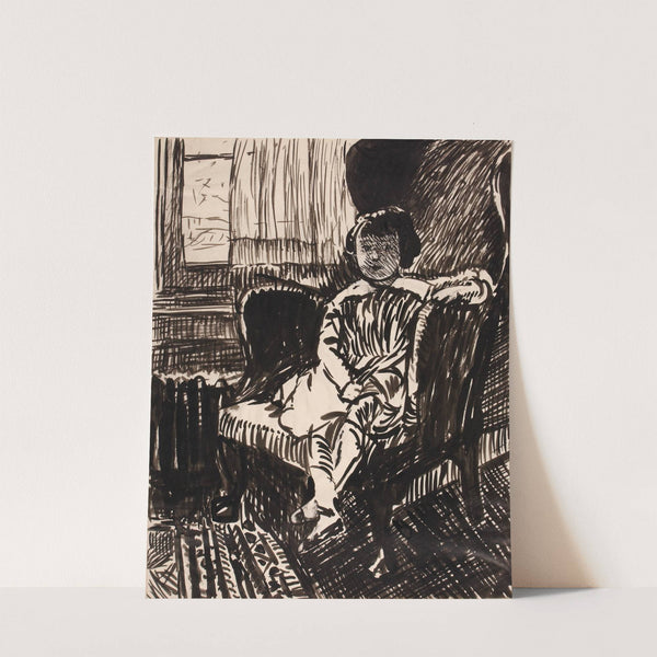 Untitled (Girl Seated in Chair) by Henry Lyman Saÿen