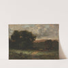 Untitled (landscape with meadow and trees) by Edward Mitchell Bannister
