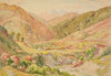 Untitled (landscape with mountains)