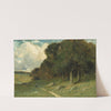 Untitled (man on path with trees in background) by Edward Mitchell Bannister