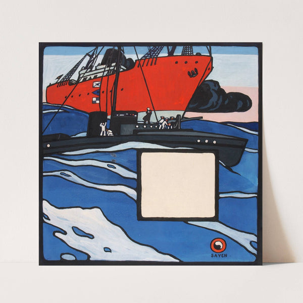 Untitled (Naval Action) by Henry Lyman Saÿen