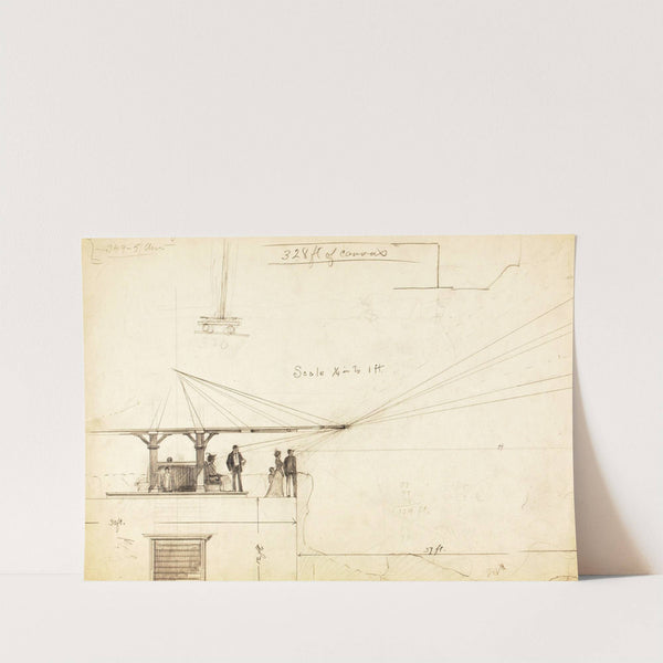 Untitled (Perspective Sketch) by Louis Schaettle