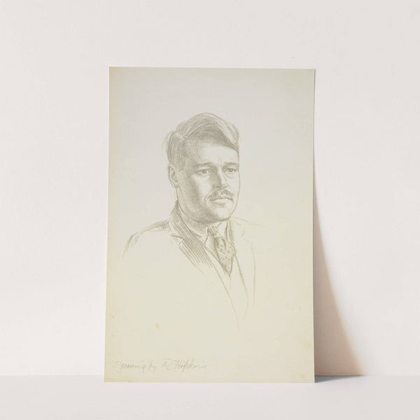 Untitled (portrait of a man) by Roland Hipkins
