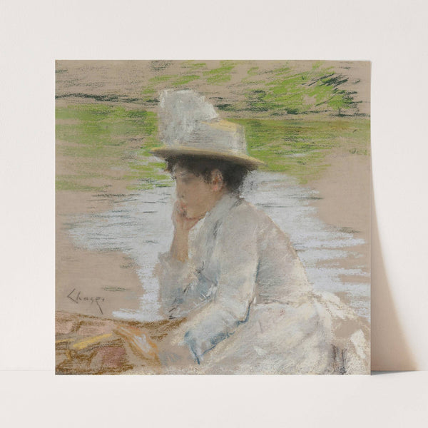 Untitled (Portrait of Mrs. Chase) by William Merritt Chase
