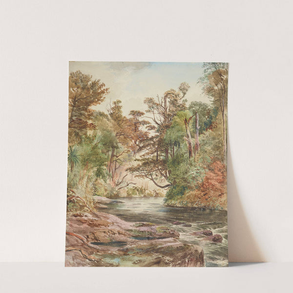 Untitled (River scene, Porirua river) by Nicholas Chevalier
