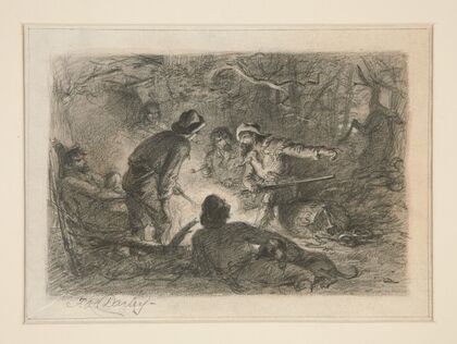 Untitled (Sitting around the Campfire)