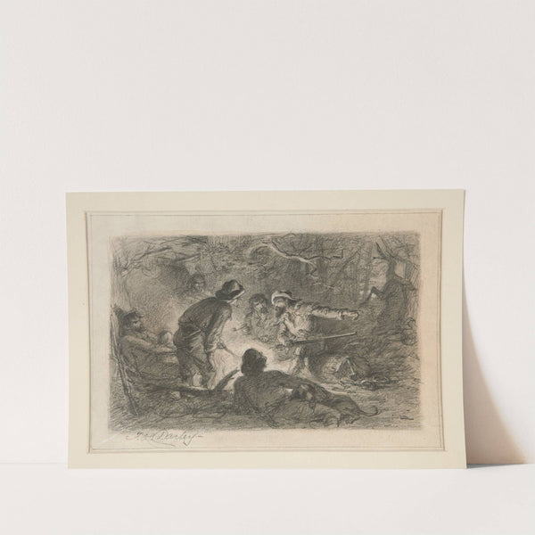 Untitled (Sitting around the Campfire) by Felix Octavius Carr Darley
