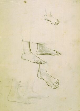 Untitled (study of feet) – preparatory drawing for ‘The marriage at Cana’ — size preview