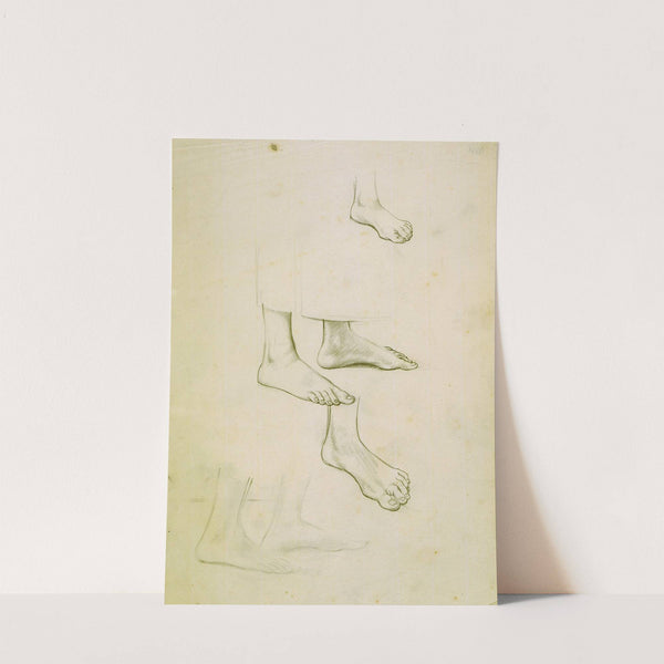 Untitled (study of feet) - preparatory drawing for 'The marriage at Cana' by Winifred Knights