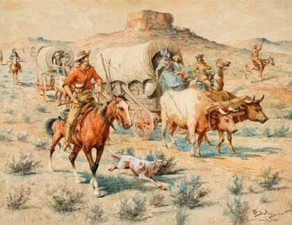 Untitled (Wagon Train)