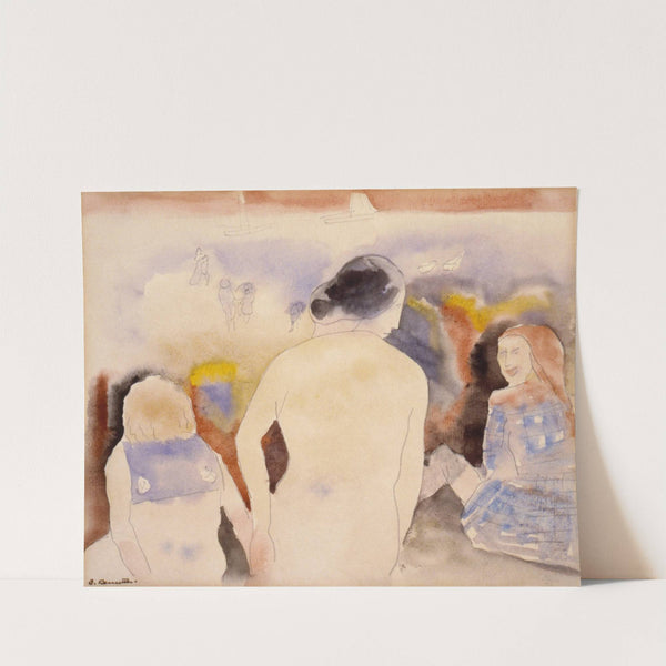 Untitled (Woman with Black Hair and Two Children) by Charles Demuth