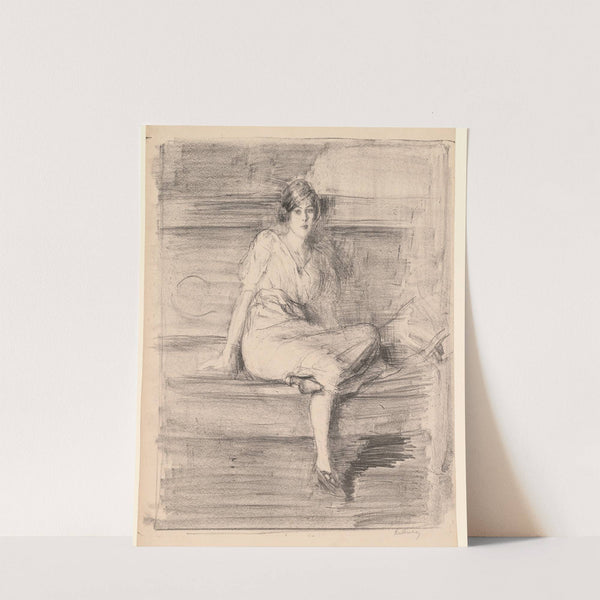Untitled (Young Lady Seated) by Albert de Belleroche