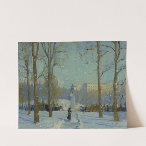 Up Columbus Avenue-Walk-on Common by Arthur Clifton Goodwin