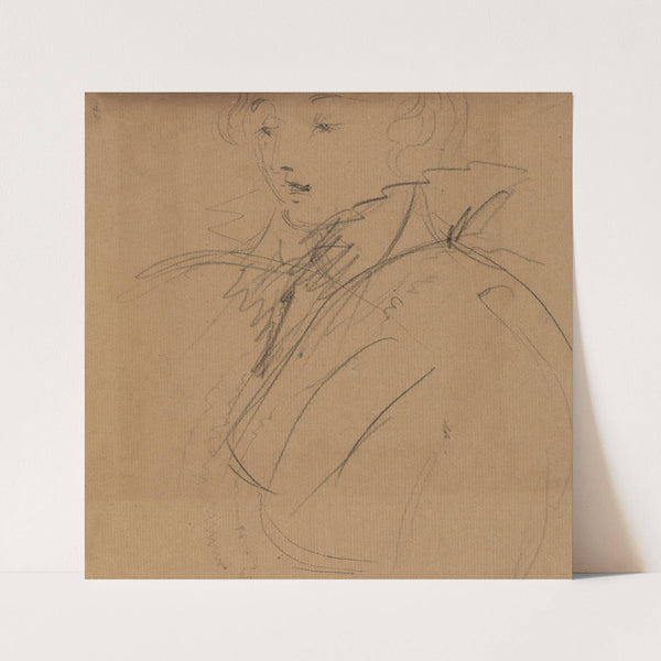 Upper Body Study, of a Woman in a High Collar by Benjamin Robert Haydon