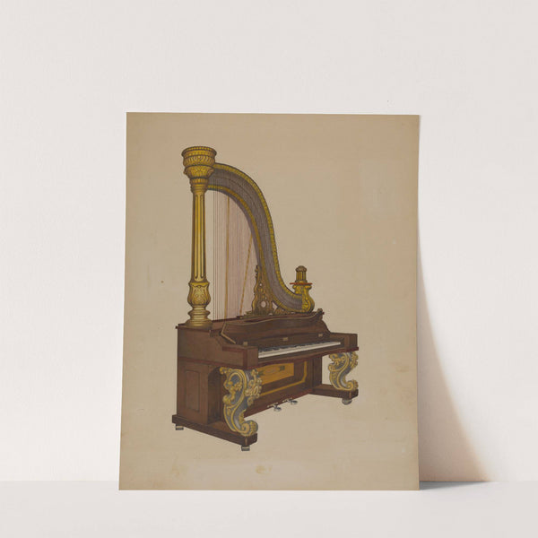 Upright Harp-Piano by William High