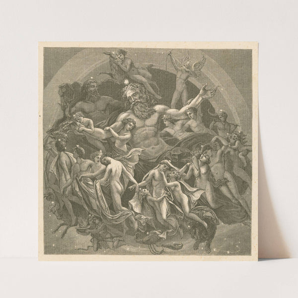 Uranus surrounded by the dance of the stars (1883 - 1884) by Karl Friedrich Schinkel