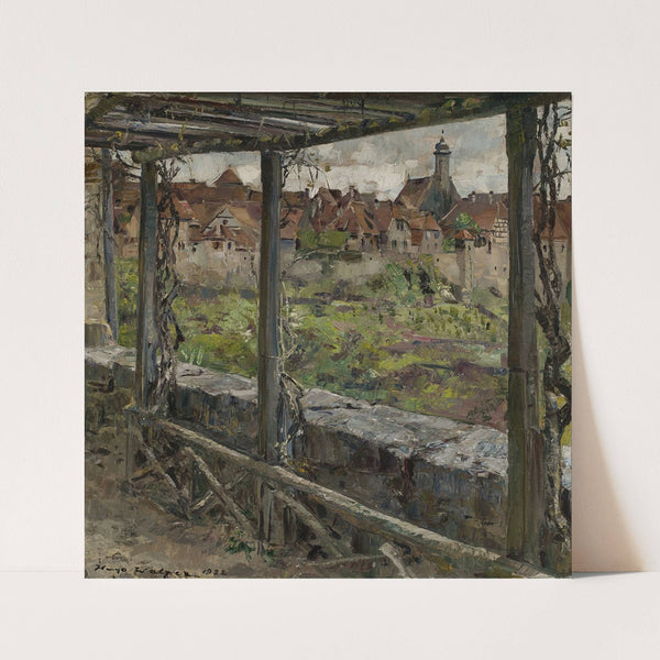 Urban landscape (1922) by Hugo Walzer