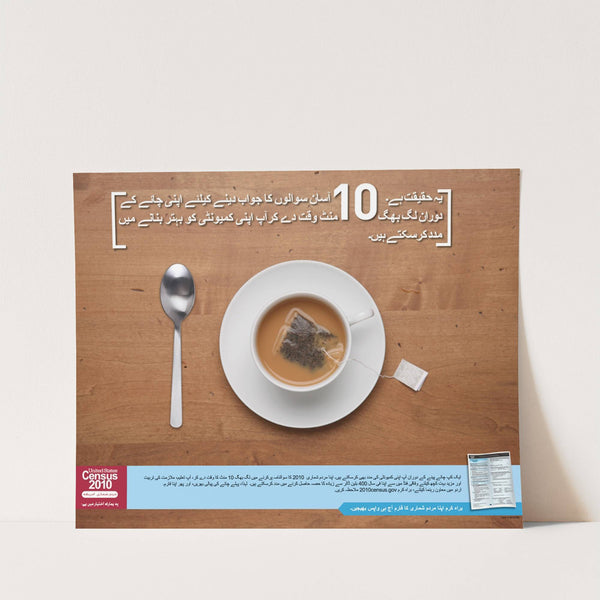 Urdu Action Poster (2010) by Bureau of the Census