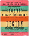 Uroczysty wieczór listopadowy.’Legion’ StanisÅawa WyspiaÅskiego