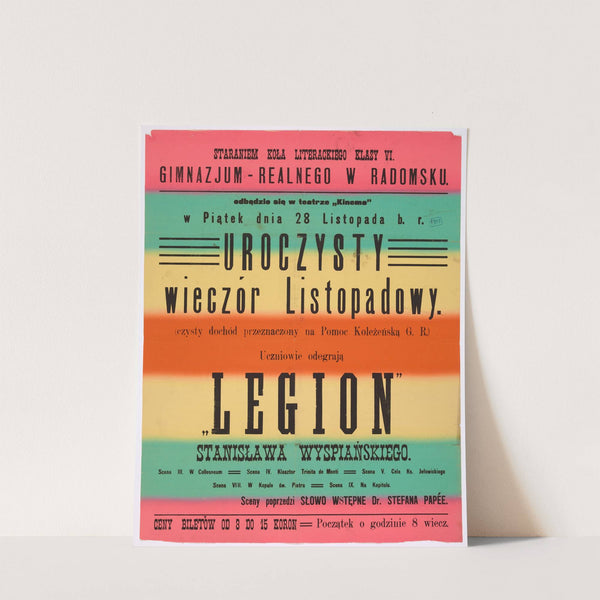 Uroczysty wieczór listopadowy.'Legion' Stanisława Wyspiańskiego by Anonymous