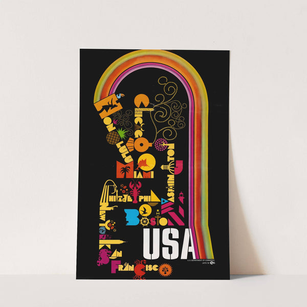 USA: Text Art by U.S. Information Agency