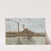 Usine À Saint-Ouen-L’aumône, La Crue De L’oise (1873) by Camille Pissarro