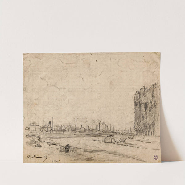 Usines. Les Forges à Ivry (1869) by Armand Guillaumin