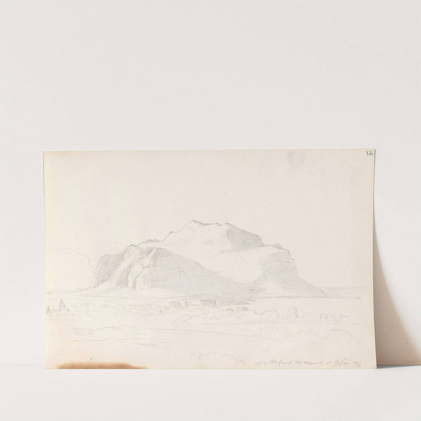 Utsikt mot Monte Pellegrino (1842) by Adolph Tidemand