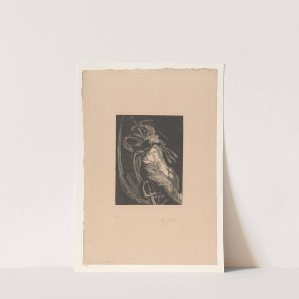 Vaandeldrager met hoed en zwaard by Henry de Groux