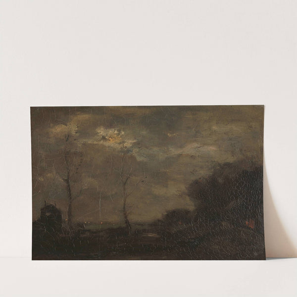 Vaart bij maanlicht by Jacob Maris