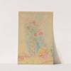 Vaas met bloemen en schelp by James Ensor