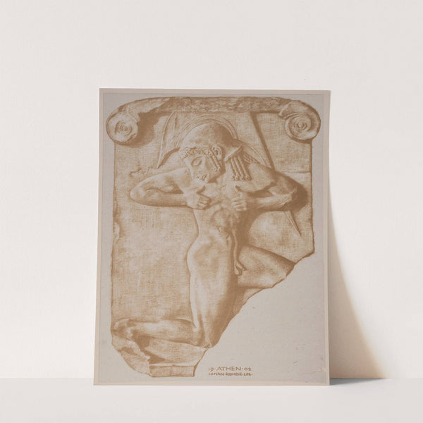 Våbenløberen Græsk relief by Johan Rohde