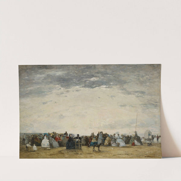 Vacationers on the Beach at Trouville (1864) by Eugène Boudin