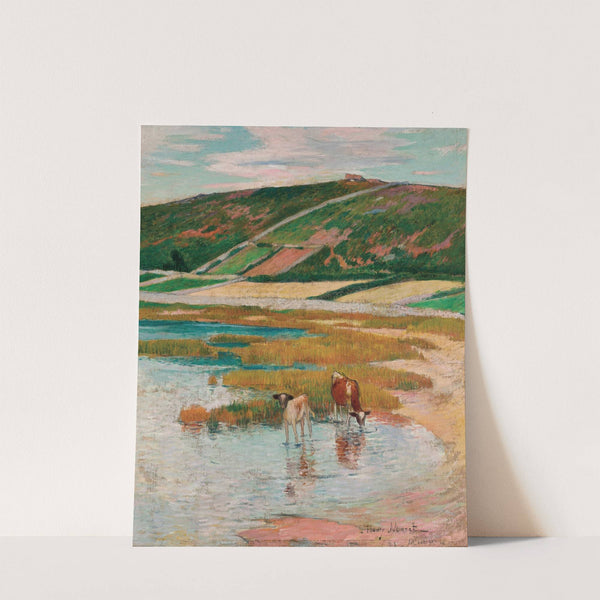 Vaches à l’abreuvoir by Henry Moret