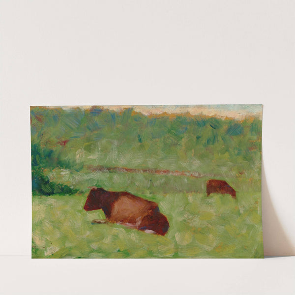Vaches dans un pré (circa 1883) by Georges Seurat