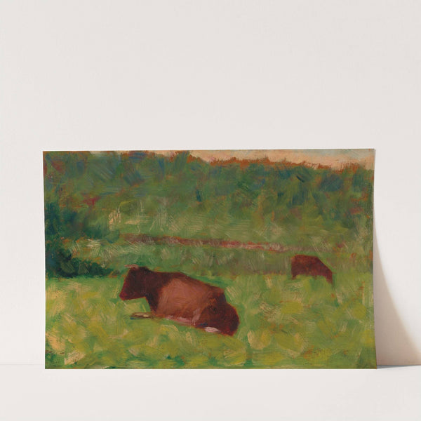 Vaches dans un pré (circa 1883) by Georges Seurat