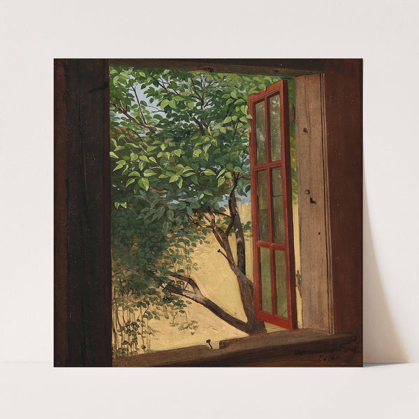 Værnedamsvej. Udsigt fra åbent vindue by Julius Exner