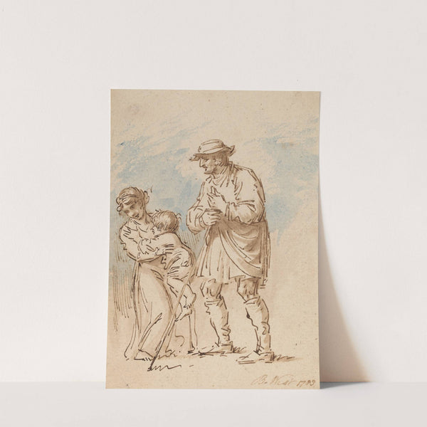 Vagabond Family (recto) (1788) by Benjamin West