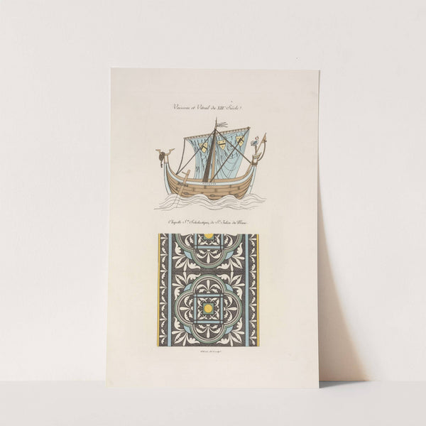 Vaisseau et vitrail du XIIIe. siècle. by Nicolas Xavier Willemin