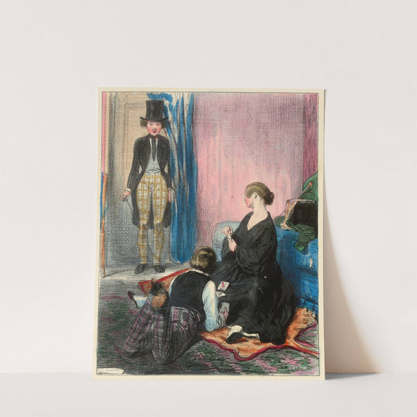 Valet de coeur et valet de trèfle bataille by Paul Gavarni