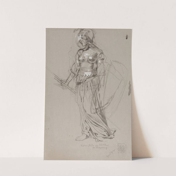 Valkyrie (Costume Study for Bayreuth) by Hans Thoma