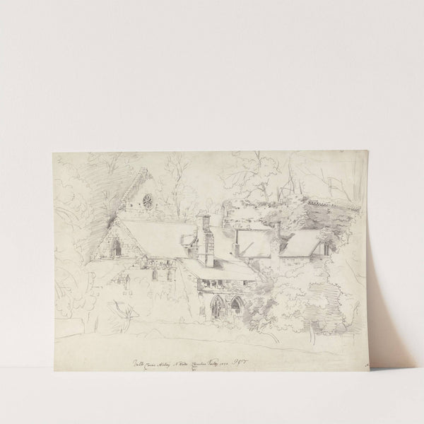 Valle Crucis Abbey, Denbighshire by Cornelius Varley